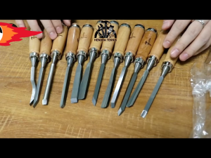 TATAH UKIR SET PAHAT UKIR 12 PCS PAAK KERAJINAN WOOD TURNING CHISSEL KETAM GAGANG KAYU SET