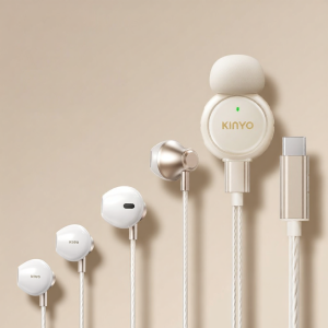 kinyo | KTV Live Streaming Wired Headset with Built-in Sound Card and Microphone Ear Feedback