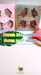 Stiker Box Senmu 1 Box Isi 100 Lembar: Stiker Waterproof Anti Air Hadiah Giveaway Dekorasi Fancy Stuff Best Gift Stationery For School Alat Tulis Kantor Sekolah Ready Grosir Kado Ulang Tahun READY COD