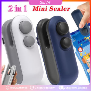2 in 1 Bag Sealing Machine Portable Mini Sealer Vacuum Heat Sealer Magnetic Decorative