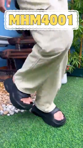 รองเท้าแตะส้นตึก รองเท้าผู้หญิงแฟชั่น งาน EVA เพิ่มสูง9-10 ซม สีโทนมินิมอล พื้นเรียบใส่สบาย สีสวยละมุน ใส่แล้วสูง