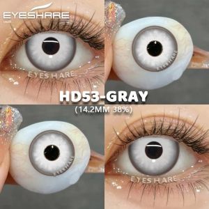 คอนแทคเลนส์คอสเพลย์ EYESHARE 2 ชิ้น สีแดง สำหรับฮาโลวีน คอนแทคเลนส์สีขาวสุดแปลกตา คอนแทคเลนส์สีดำสำหรับแต่งหน้าสไตล์อนิเมะ