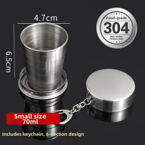 YUYOU | 304 Stainless Steel Foldable Travel Mug