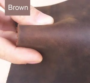1pcs Crazy Horse Pre-cut Leather Craft Material For Diy Hand Leathercraft Vintage Oil Tanned Leather Piece Pull-Up Cowhide