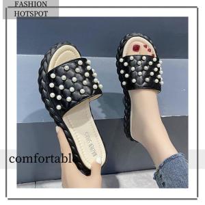 XWshop รองเท้าแตะแฟชั่น รองเท้าแตะแบบสวม สวยหรูดูแพงแต่งมุกคือดียยยยย์ ใครเห็นก็ต้องมอง ไม่มีไม่ได้ละ