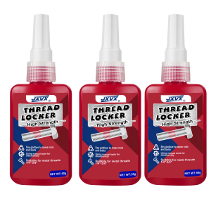 3PCS Threadlocker Blue and Red Low Strength Medium StrengthThread Locker Lock/ Tight Thread Lock for Metal Fasteners Nuts