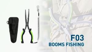 Booms Fishing F03 Needle Nose Fishing Pliers 23cm Fishermans Pliers Long Nose Hook Remover Saltwater Resistant Fishing Gear