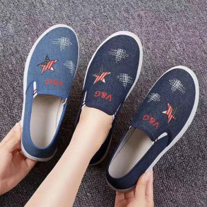 JIFANPAUL | Giày Vải Nữ Hơi Thở Chống Trượt Mùa Hè Đế Mềm Dễ Mang Một Bước Lên Giày Sneaker Dễ Dàng Cho Ngày Thường Ngày