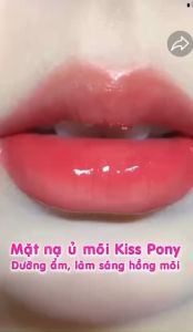 Mặt Nạ Ủ Môi Dưỡng Hồng KISS PONY Giúp Môi Căng Mọng Mềm Mịn Tẩy Da Chết Cho Môi