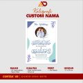 KALIGRAFI NAMA CUSTOM WEDDING | FIGURA A4 FIBER | KADO WEDDING PERNIKAHAN. 