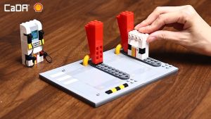 CaDA Shell Retail Station Brick Building Mechanical Master DIY Blocks Toy Set C66028W