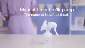 Manual Breast Pump for BreastfeedingPortable Hands-Free Pump BPA