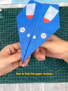 DIY Colorful Origami Airplane Cubic Creative Origami Set Childhood Fun Fly High and Far