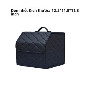 Hộp Đựng Đồ Cốp Xe Bằng Da PU Chống Thấm KCIMO - Hộp Đựng Đồ Cốp Xe Đa Ngăn Có Thể Gập Lại Túi Đựng Đồ Cho Xe Hơi SUV MPV