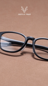 Gentle Fawn Kacamata Antiradiasi Blueray Style Kotak TerBaru Bahan TR90 Nyaman Fashionable Pria Dan  Wanita Bisa Minus 8451