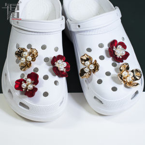 (Buy 10 Get 60% Off) Shell Pearl Shoes Accessories Jibbitz Charms Decorative Pearl 3D Shoes Diamonds Flowers for Crocs