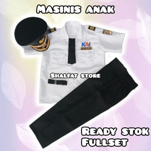 SERAGAM KOSTUM MASINIS KAI ANAK Laki laki / Perempuan / TKA / PAUD Berkualitas seragam KARNAVAL / FESTIVAL propesi anak tka paud