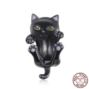 WOSTU จริง 925 เงินสเตอร์ลิงหัวใจลูกปัดดอกไม้ Retro รูปแบบ Charms จี้เดิม DIY สร้อยข้อมือสร้อยคอเงินเครื่องประดับ