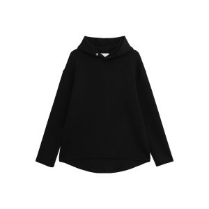 เสื้อฮู้ดคอกลมทรงหลวมสไตล์เกาหลีสำหรับผู้ชาย แฟชั่นฤดูใบไม้ร่วงและฤดูหนาว ผ้าฝ้ายผสมสีพื้น ทรงหลวม ระบายอากาศได้ดี สวมใส่สบาย