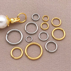100pcs/lot 4/5/6/7/8/10mm Stainless Steel Open Single Loops Jump Rings Split Ring For Jewelry Making DIY Connector Accessories