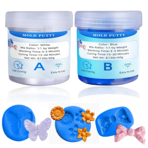 Silicone Mold Making Kit for Resin Casting  Easy Mix 1:1 Ratio DIY Crafts Coasters Gaskets Seals 3D Printing 0.26lb