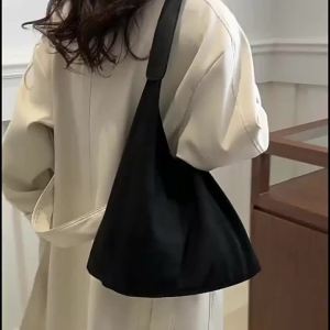 Túi Đeo Vai Nữ Cổ Điển Có Sức Chứa Lớn Bằng Da Lộn Màu Trơn Thiết Kế Đơn Giản Thông Thường Đi Lại Shopper Tote Túi Xách Thời Trang