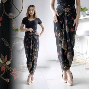 Rok Batik Kain Lilit Serut Wanita Panjang Free Ring Katun Batik Kondangan Pesta