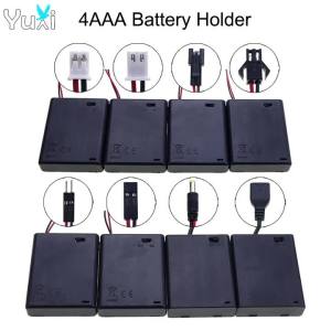 Hộp Đựng Pin YuXi AAA 4 Ngăn Có Công Tắc & Dây Kết Nối PH2.0 XH2.54 SM Dupont USB - Hộp Đựng Pin Đơn Chiếc