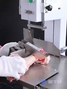 JNT120A bone saw machine with sliding table 1100W pig hoof Frozen Meat electric cutting machine