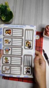 STIKER LABEL NAMA MATA PELAJARAN/LABEL NAMA KARAKTER