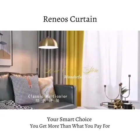 RENEOS Langsir Blackout Eyelet (Ring) Mix & Match Langsir Sliding Door / Langsir Tingkap Murah / Blackout Curtain 300cm