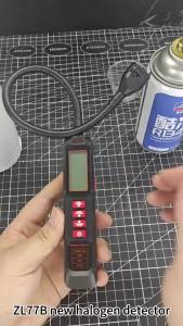 Máy Dò Rò Rỉ Halogen Có Độ Nhạy Cao Cho Chất Làm Lạnh Freon R22 R410A R134A R1234YF Máy Kiểm Tra Khí Điều Hòa Không Khí HVAC Có Màn Hình LCD