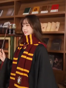 7PCS Harry Cosplay Potter Costume for Kids Adult Wizard Magic Robe Cloak Scarf Book Character Costume School Uniform Full set Halloween Costume
