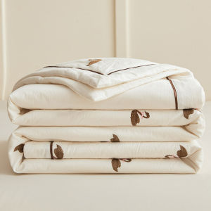 BEIPIN | Washable Full Cotton Single Bed Summer Quilt 4pc Set