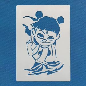 Vẽ Tường Sơn Đen Rỗng Cho Trẻ Em Vẽ Tay Sáng Tạo Vẽ Màu Graffiti Bảng Che Chắn Bảng Đo Vẽ Vật Tư Học Tập