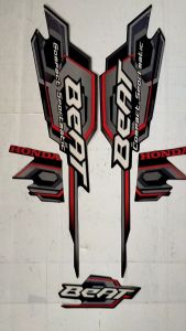 Stiker Striping Motor Honda Beat 2008 hitam