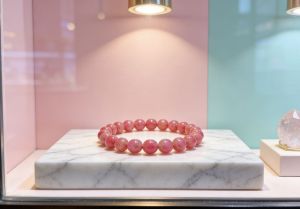 rhodonite crystal bracelets
