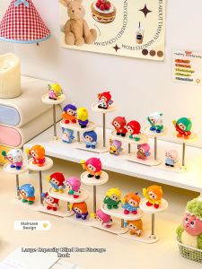 YA JIA LI JIA | Stair-step Blind Box Figurine Storage Display Rotating Shelf