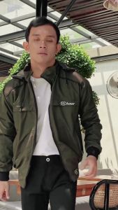 Pakaian Pria Jaket Bolak Balik BB Jaket Taslan Waterproof Premium Windbreaker Hoxer