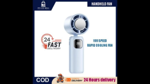 [HOT SALE] G4 PRO PROTABLE ICE COOLING MINI FAN 199 SPEEDS FOLDABLE COOLER FAN