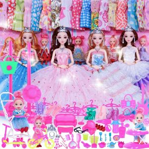 【Fast Delivery】 Doll Set For Girls Kids Princess House Big Size On Sale Dolls Gift Box