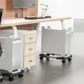 Computer Tower Stand Adjustable Mobile CPU Stand CPU Holder PC Tower Stand with Rolling Caster Wheels Pc Floor Riser Stand. 