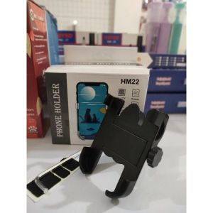 Holder Hp Stang Besi Penahan Ponsel Handphone HM 22 B21 Penyangga Pegangan Pencagak Stand Motor Hp Ponsel Holder Hp stang Besi