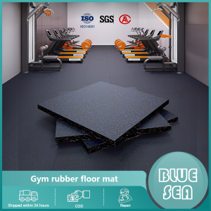 Gym rubber floor mats Fitness strength area cushioning mats sports mats yoga mats dumbbell mats drum set treadmill sound insulation and shock absorption mats