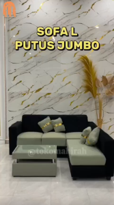 Soffa Keluarga . Soffa L Putus Jumbo . Soffa Set Free instalasi