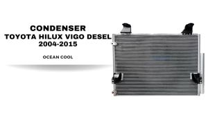 แผงแอร์ โตโยต้า วีโก้ ดีเซล ปี 2004 - 2015 CD0143 CONDENSER TOYOTA VIGO DESEL 04-15 คอนเดนเซอร์ แผงคอยล์ร้อน แอร์ รถยนต์