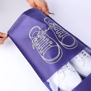 Beg kasut tahan debu  Shoe Travel Bag Non Woven Drawstring Shoe Bag Dustproof Shoes Storage Bag Portable Shoe Storage Bag Waterproof Travel Bag