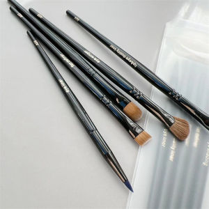 Complete Eye Makeup Set Soft Bristle Shadow Blending Brush Nose Shadow Brush Eyeliner Brush Storage Bag Included 5 Pieces