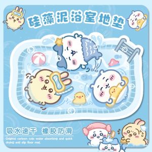 Creative Cute Toilet Bathroom Absorbent Pad Silicon Dinosaur Shape Floor Mat Anti Slip Home Decor Entrance Door Mat