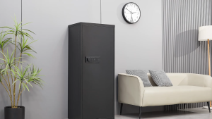 ตู้เซฟ มีหน้าจอสัมผัสดิจิตอล ตู้เซฟอิเล็กทรอนิกส์  ตู้เซฟระบบนิรภัยสำหรับบ้าน ความจุขนาดใหญ่ ดำ  132x53.4x38.5ซม. ตู้นิรภัย Safe Box